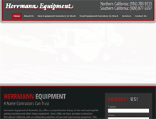 Tablet Screenshot of herrmannequipment.com